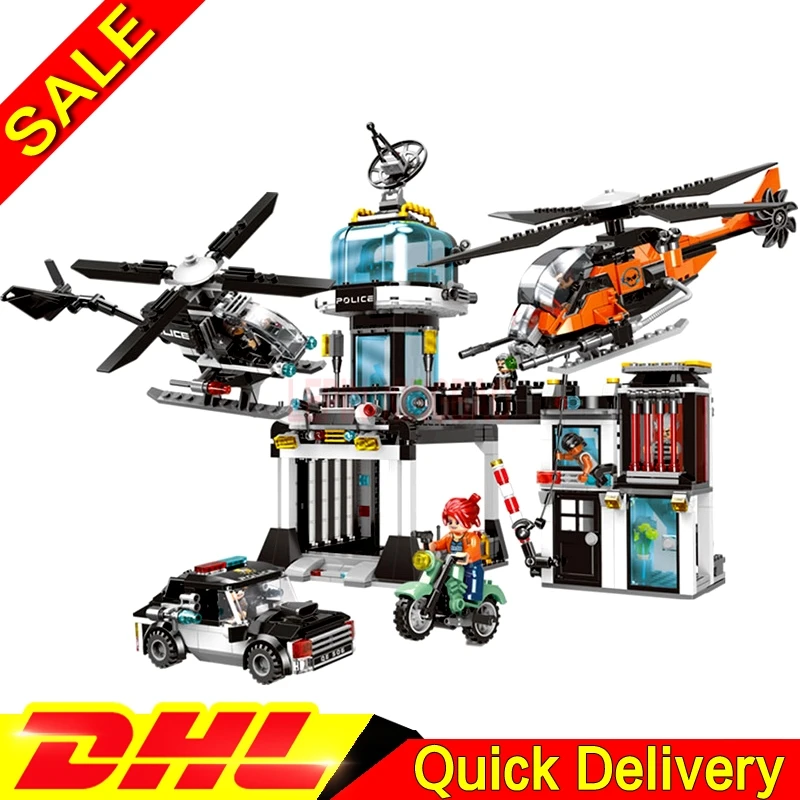 

XINGBAO 10001 City Kits Police Operational Command Station Set Building Blocks Bricks Kids leleings Toys Model Birthday Gift