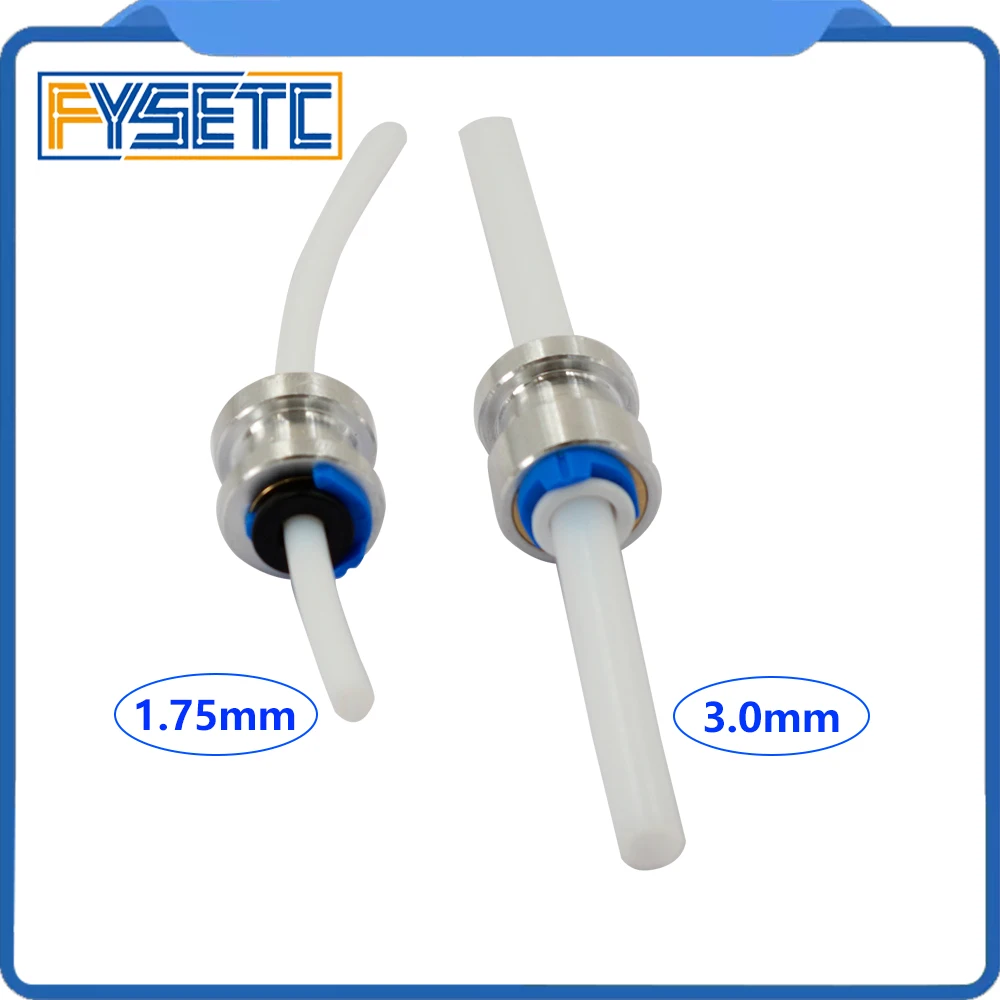 

2Sets Titan Extruder Groove Mount Bowden Adaptor - 1.75mm/3mm Filament (4mm/6mm OD Tubing) For 3D Printer Parts