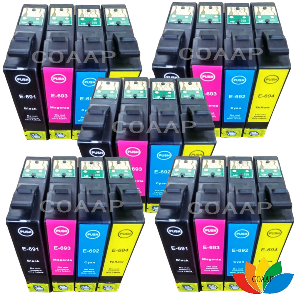 20 чернил совместимый T069 T0691 для Epson 69 Stylus NX115 NX400 NX215 NX300 NX415 NX515 NX510 принтера |