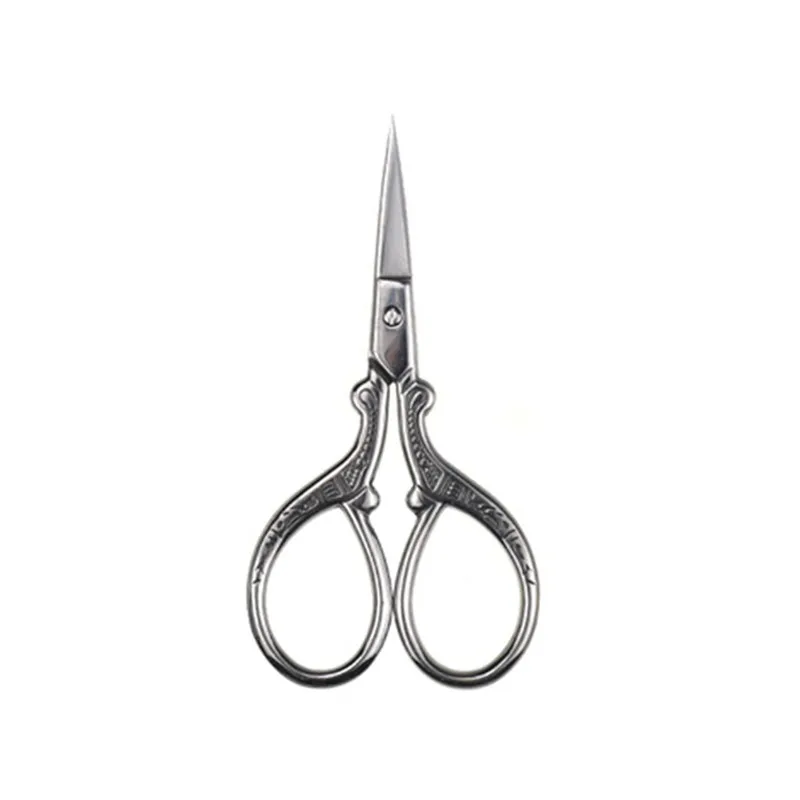 Silver Color Маленькие ножницы для вышивки крестиком Ткань DIY для женщин домашнего шитья Высококачественная стальная вышивка шитьё портной ножницы - Цвет: Silver Color