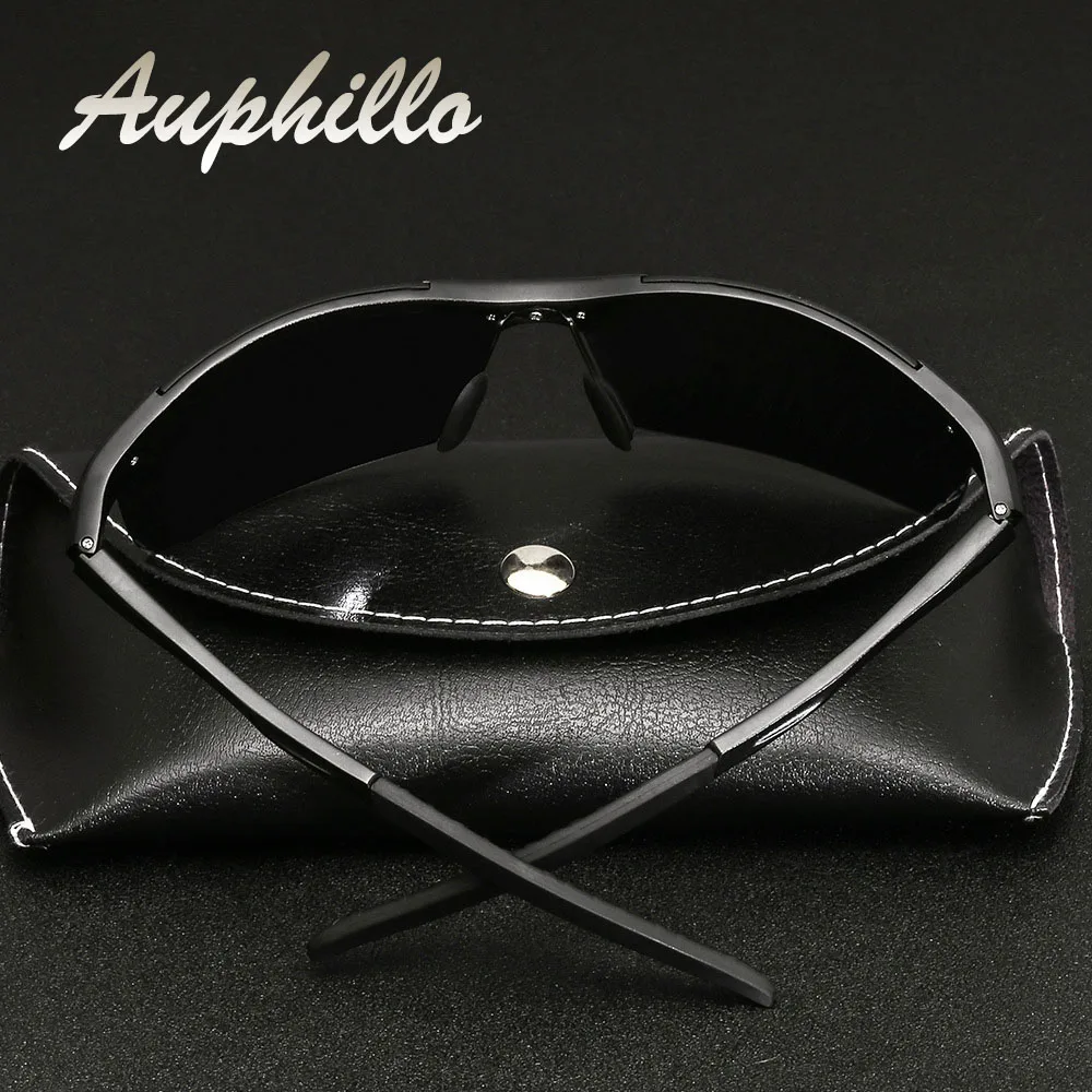 AUPHILLO Photochromic Sunglasses Men Aluminum Magnesium Semi-Rimless Sunglasses Men Polarized Driver's Driving Glasses UV400 AUPHILLO Photochromic Sunglasses Men Aluminum Magnesium Semi-Rimless Sunglasses Men Polarized Driver's Driving Glasses UV400
