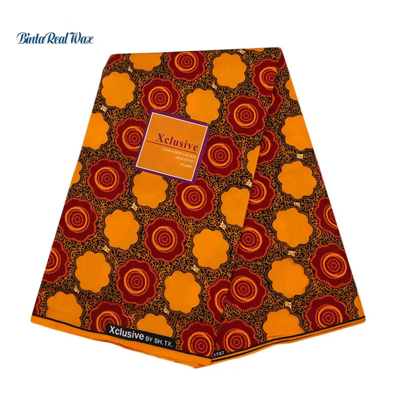 

African Wax Prints Fabric good quality Wax Hollandais Ankara Fabric 100% Polyester African Fabric For Patchwork Dress PL688