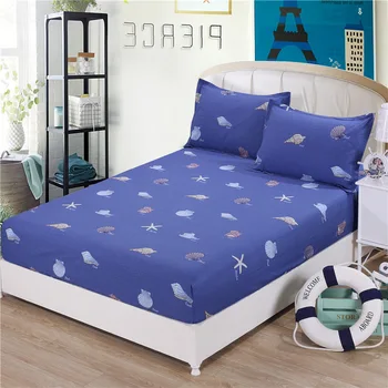 

100% Cotton high quality Best Printed Bed Sheet Protective Mattress Cover Fitted Bed Sheet with 120*200cm/150*200cm/180*200cm