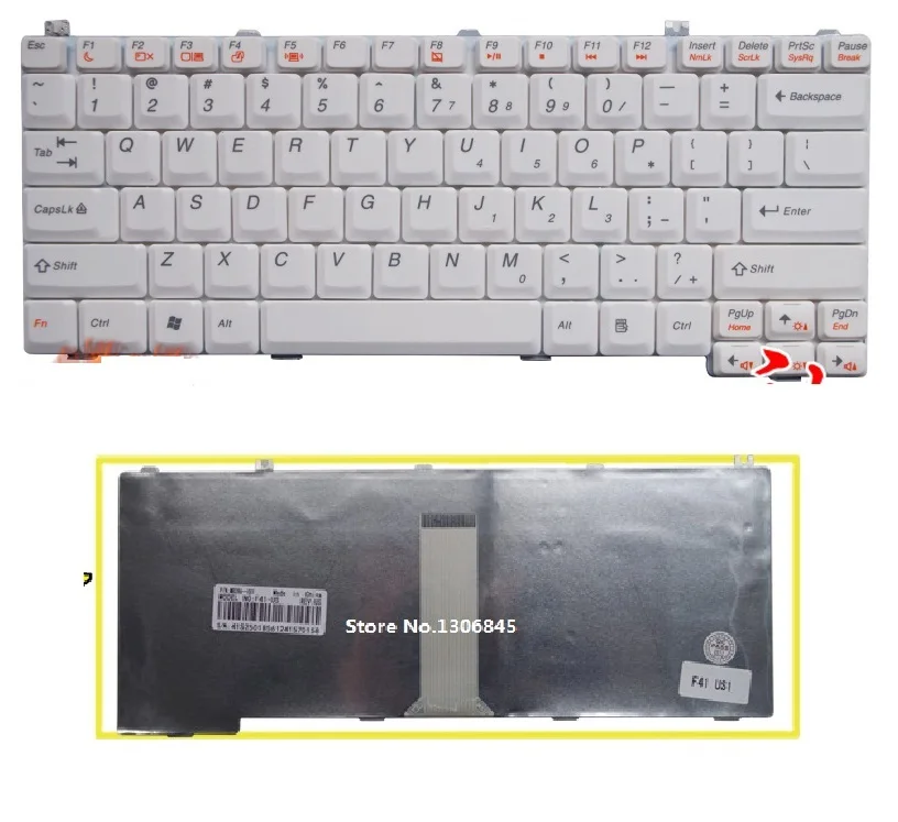 Клавиатура для ноутбука Lenovo 3000 C100 N100 N200 N500 C460 C466 G430 G450 G530 V100 F41 F31|laptop keyboard|lenovo n500