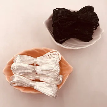 

New 5m Soft Satin Nylon MultiColor Cord Solid Rope For Jewelry Making Beading Cotton Cord For Baby 2mm DIY Necklace Pendant