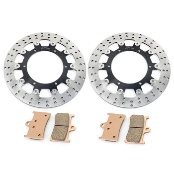 

BIKINGBOY Front Brake Disks Discs Rotors Pads For Yamaha YZF R1 1998-2003 YZF R6 1999-2002 FJR 1300 2003-2004 XV 1900 Roadliner