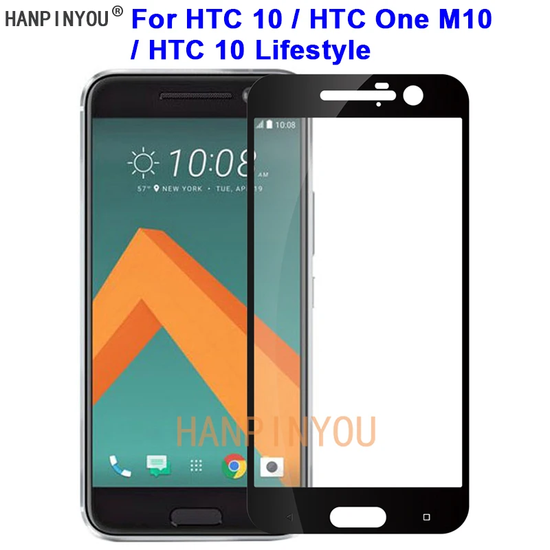

For HTC 10 / One M10 / 10 Lifestyle New 9H Hardness 2.5D Full Cover Toughened Tempered Glass Film Screen Protector Protect Guard