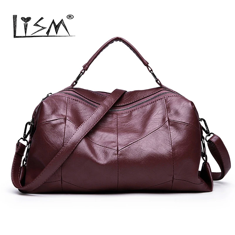 

2018 new large soft bag lady handbag ladies messenger bag ladies shoulder bag large capacity package famous brand