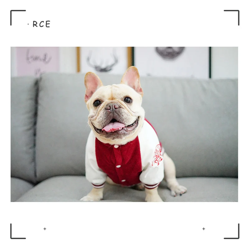 Зимняя одежда для собаки из флиса домашнее животное пальто для собаки теплое домашнее животное куртка Французский бульдог собаки Костюм Мода щенок наряд Одежда для собак Йорк