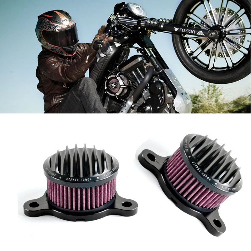 Air Cleaner Intake Filter System Kit for Sportster 1200 XL883 48