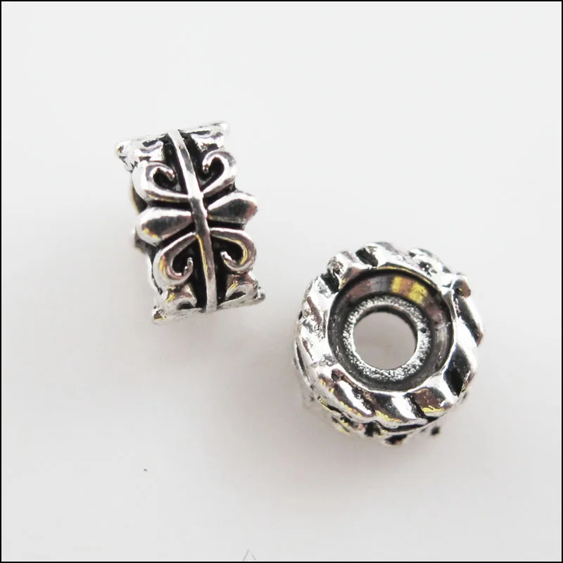 

New 20Pcs Tibetan Silver Tone Flower "Fleur de lis" Spacer Beads Charms 7mm
