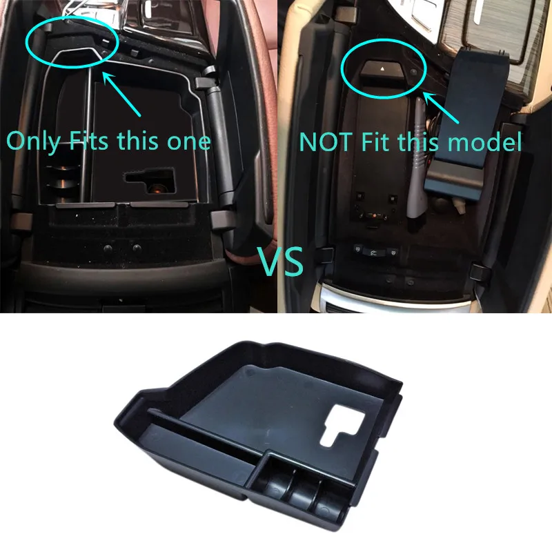 cheap (Only Fit For Left Hand Side Driving) Black Armrest Glove Storage Box Container For BMW 5 Series F10 2010 2016
