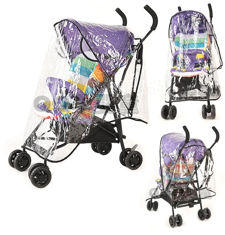baby stroller accessories raincover waterproof  cover for pram rainshade umbrella dustproof Non-toxic Tasteless PU Baby Strollers best of sale