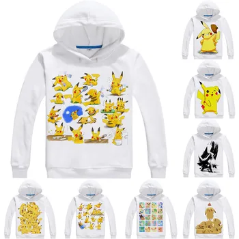 

Pocket Monster 3D Hoodies Men Hip Hop Long Sleeve Anime Hoodie Pokemon Poketto Monsuta Pikachu Anime Cosplay Sweatshirts Women