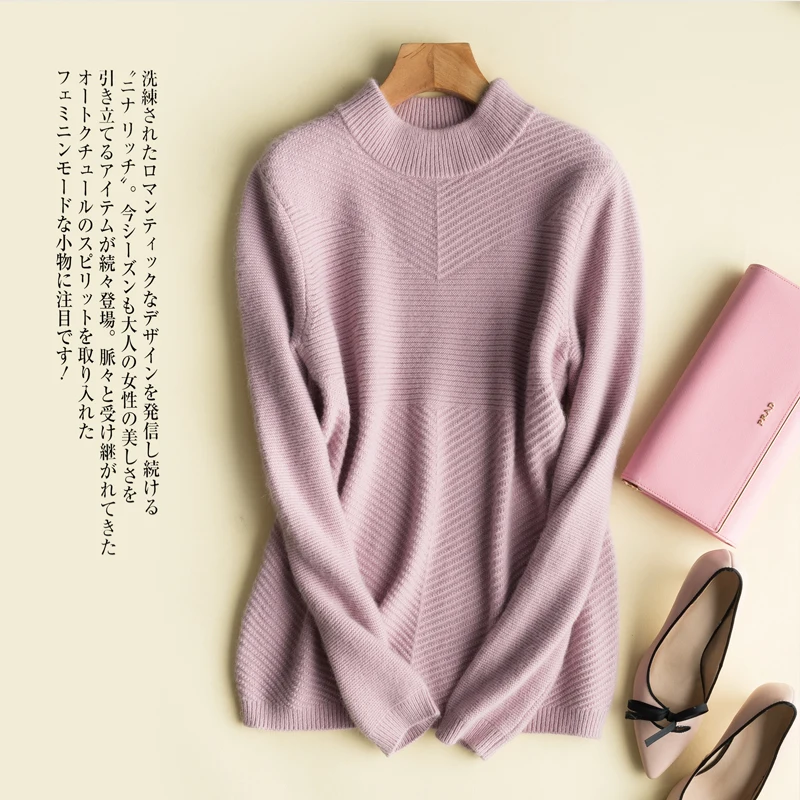 adohon 2018 womens winter Cashmere sweaters and auntmun women knitted Pullovers High Quality Warm Female thickening Oneck