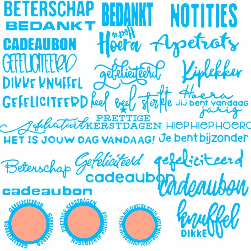 

2019 Dutch Thanks Gift Voucher Metal Cutting Dies Stencils For DIY Scrapbooking Decoration Embossing Paper Cards Craft Die Cut