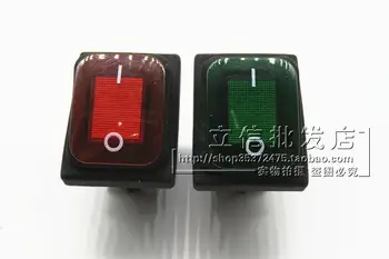 

8pcs rocker switch Waterproof RL2 KCD4-2X1N 4Pin boat shaped switch 2 gear 16A with light rocker switch silver contacts