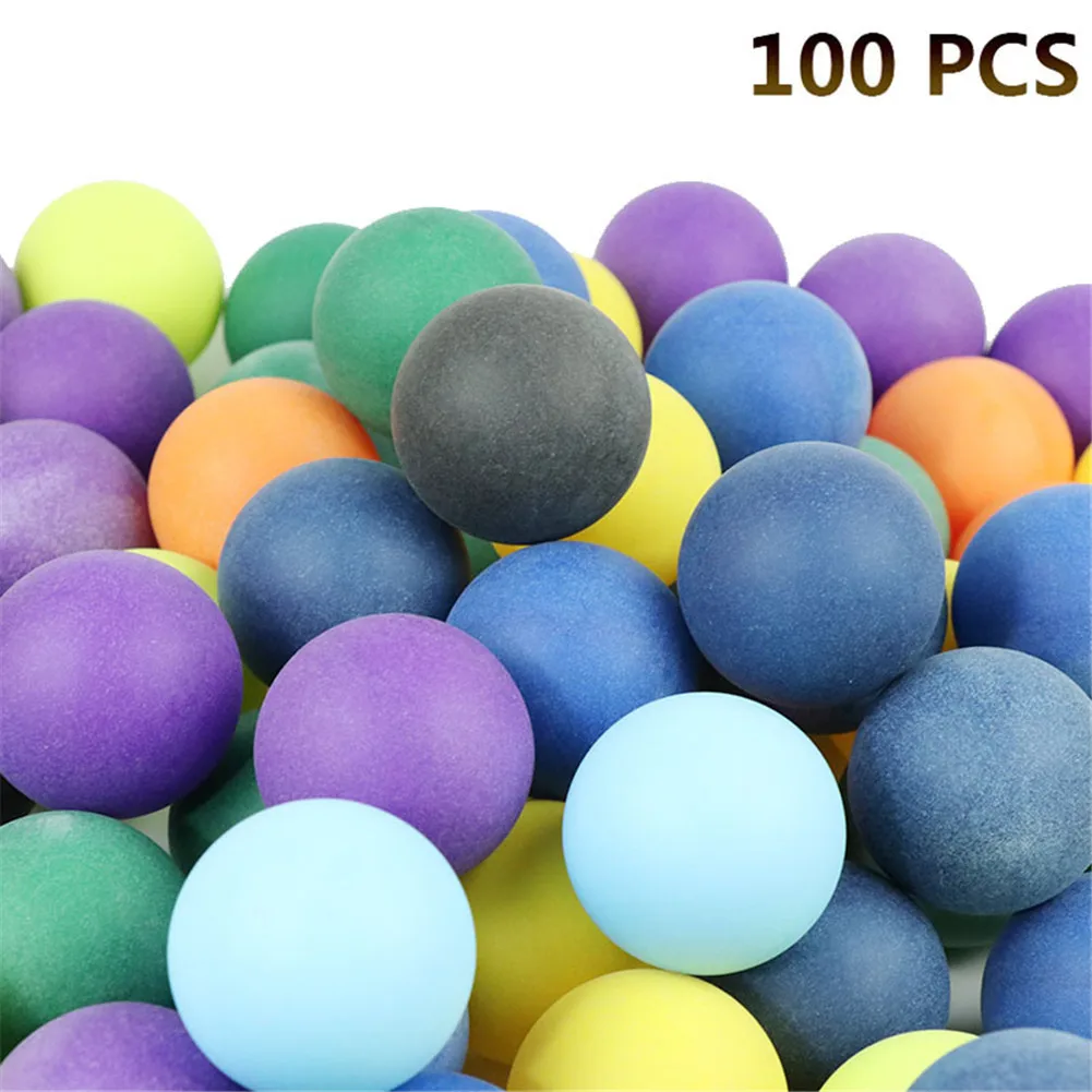100Pcs/Pack Colored Ping Pong Balls 40mm 2.4g Entertainment Table