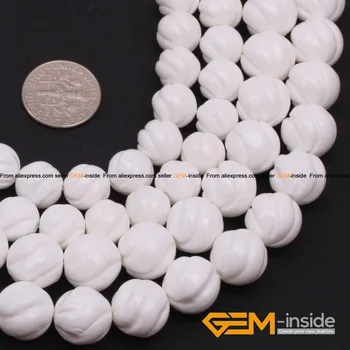 

Shell: 10mm 12mm Flower Carved White Shell Beads Strand 15" Natural Shell Beads DIY Loose Beads For Bracelet Making Wholesale