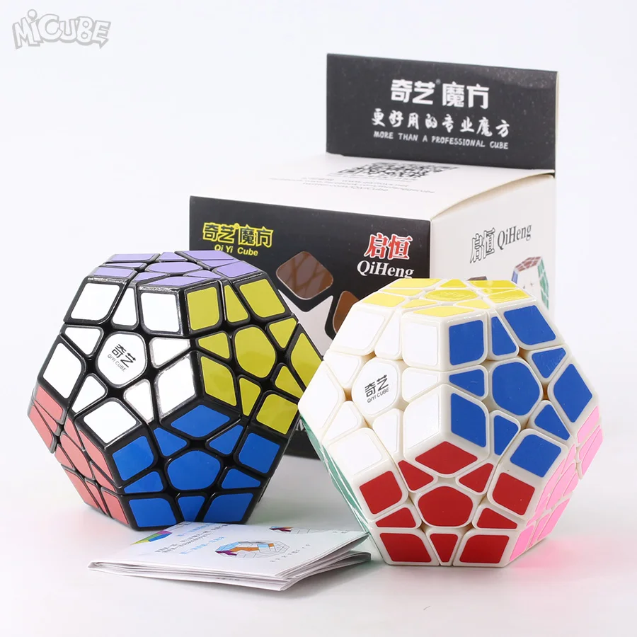 Qiyi куб QiHeng S магический куб Megaminxed скоростные кубики для начинающих профессиональная головоломка cubo WCA Чемпионат Strickerless