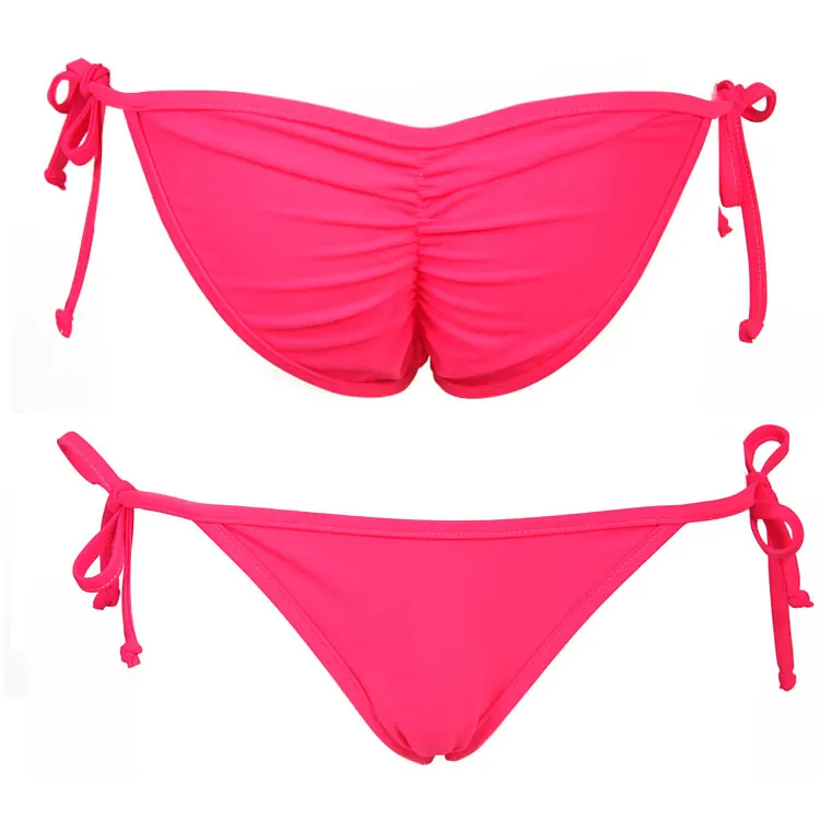 2018 сексуальное однотонное Бразильское бикини стринги купальник женский Холтер