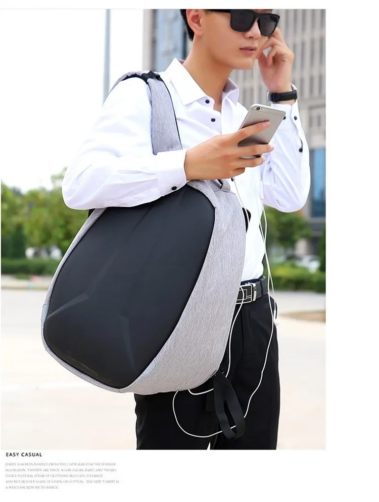 Novo portátil mochila homem multi função de