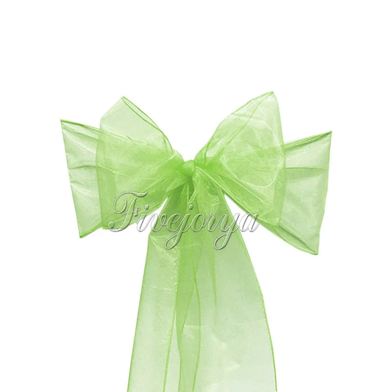 1 Organza Chair Sash Bow For Cover Banquet Wedding Party Event Xmas Decoration Supply Free Shipping