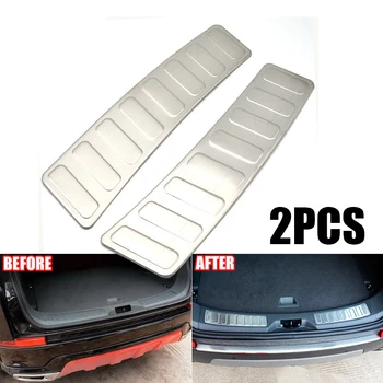 

Inner Rear Bumper Protector Covers Trim Pro For Land Rover Discovery Sport 15-18