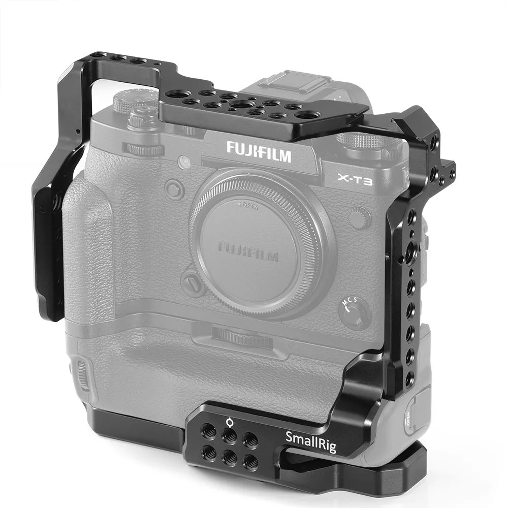 SmallRig X-T3 клетка из алюминиевого сплава для Fujifilm X-T3 камера клетка с батарейным захватом стабилизатор установка защитный чехол Крышка-2229