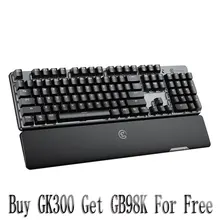 GameSir GK300 Gray Wireless Mechanical Keyboard 104 TTC Blue Switches Gaming Keyboard For PUBG FPS Games For PC/iOS/Android