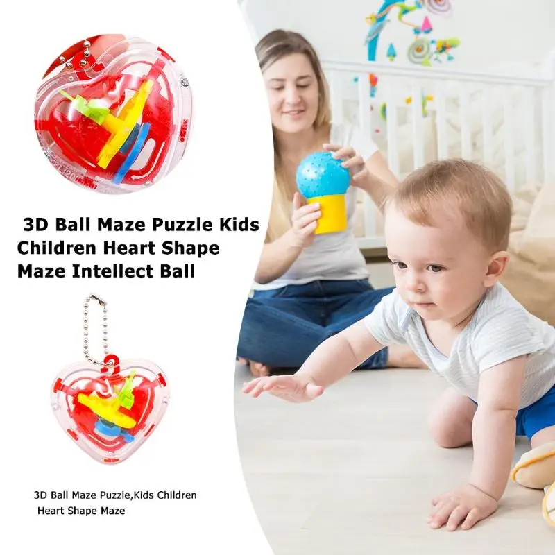 50 pass High Quality Maze Toy Mini Ball Maze Intellect 3d Puzzle Toy Balance Barrier Magic Labyrinth Spherica