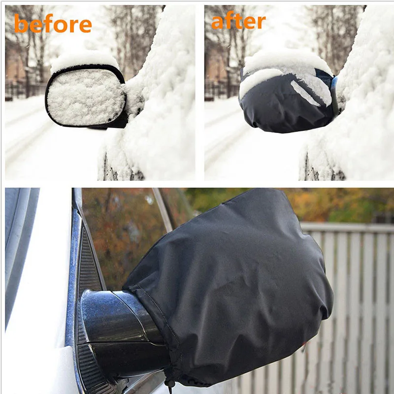 2PCS Winter anti-snow anti-frost Cover for Car Rearview Mirror Protection Car Clothing Cover with Rearview Mirror Cover