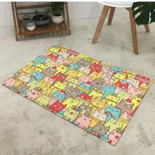 Мультфильм дизайн плюшевые фланелевый коврик ковер, клврик для детей Нескользящие Коврики для дома декоративная ног подстилка, напольный коврик против скольжения