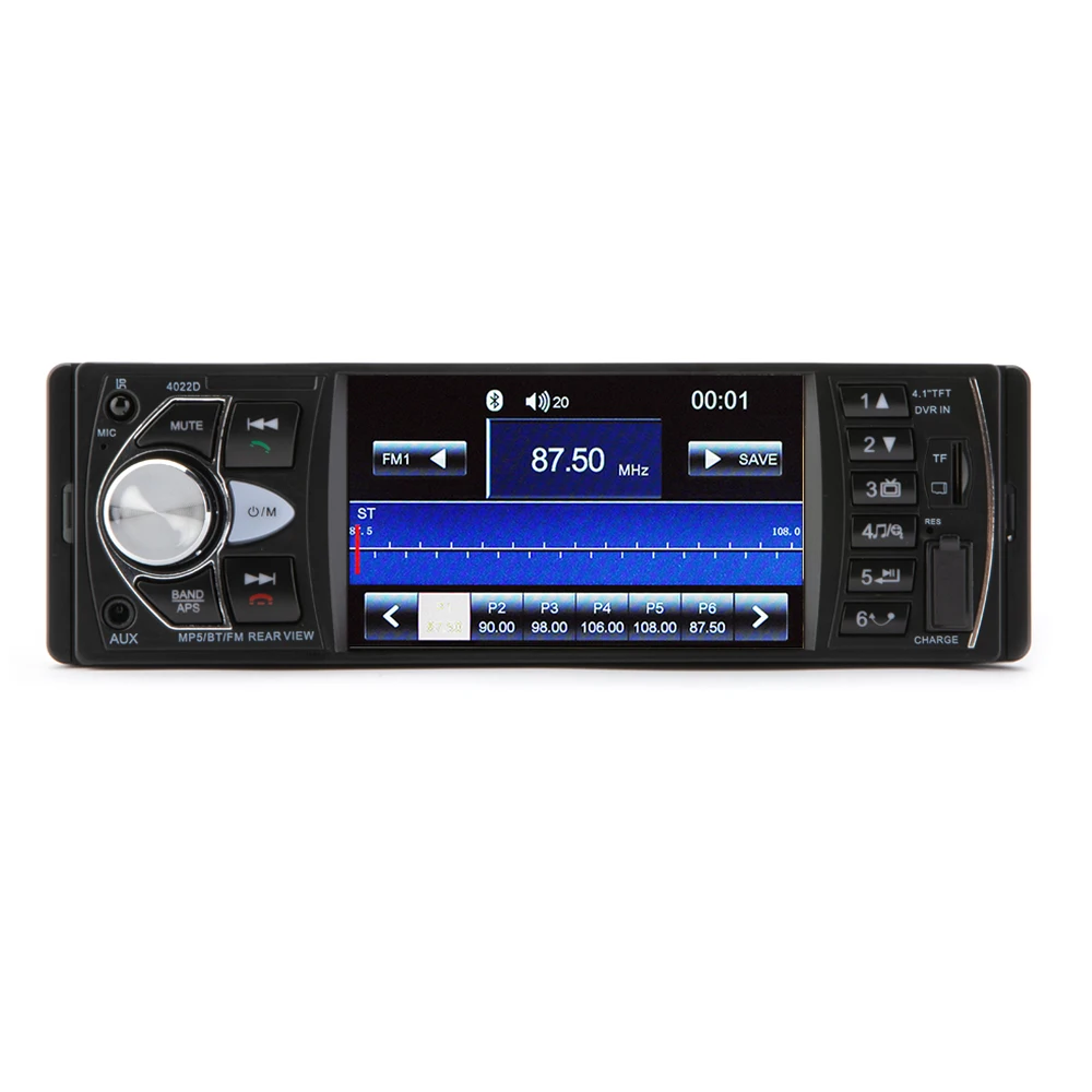 Hippcron Car Radio 1 Din Autoradio 4.1" Screen Bluetooth Support Rear view Camera Steering Wheel Contral Car Stereo car multimedia player,car radio,car radio player,car music player,mp3 music player