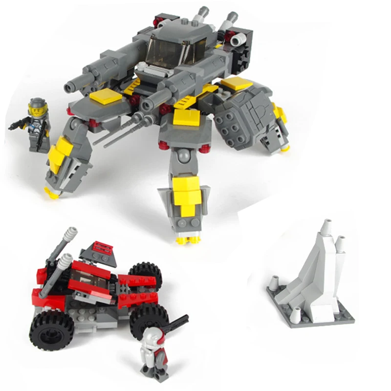 

KAZI Space Military War Weapon Battle Plane Building Blocks 342pcs Bricks Educational Assemble Toys For Children Gifts