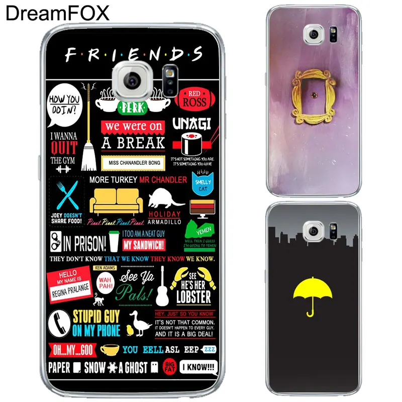 DREAMFOX L172 друзья Мягкий ТПУ силиконовый чехол для samsung Galaxy S5 S6 S7 S8 S9 S10 S11 5G S11E S10E Lite Edge