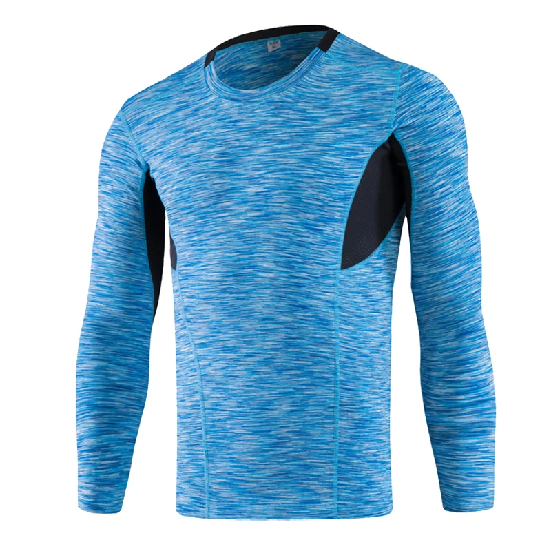 Brand Running Shirt Men Long Sleeve Sport TShirt Quickly Dry Breathable Fitness Gym Top Tee Male