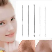 5 шт./1 комплект из нержавеющей стали лица акне пятна Прыщ Remover Инструмент для извлечения удаление акне инструмент Freeshipping 5p926