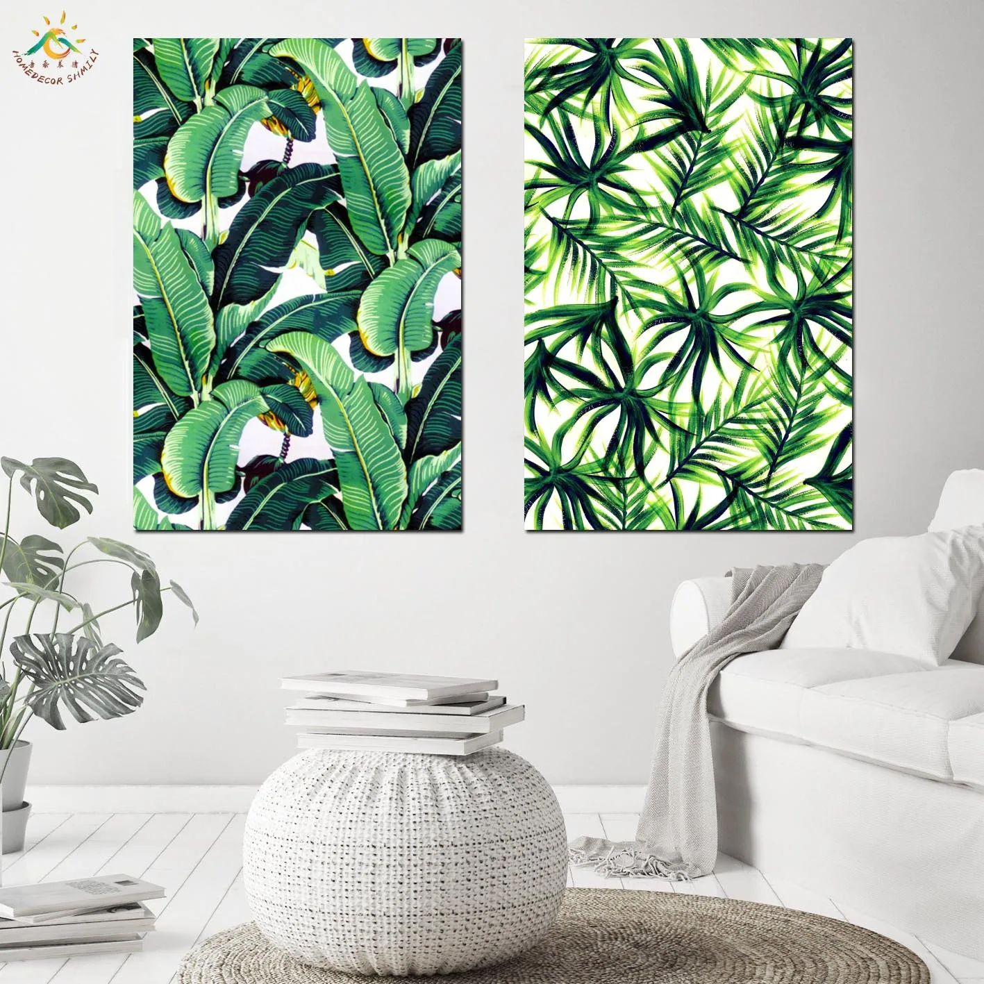 

Palm Leaf Banana Leaf Nordic Modern Canvas Painting Wall Pictures Canvas Prints And Poster Wall Art Home Decor for Living Room