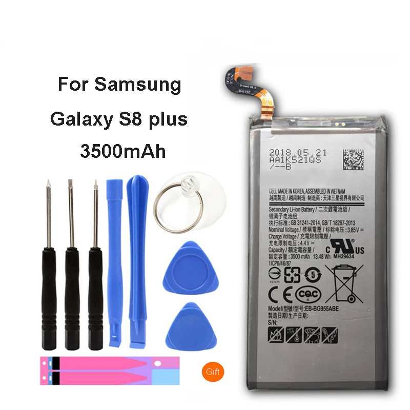

Original EB-BG955ABE Battery For Samsung Galaxy S8 Plus G955 G955F G955A G955T G955S G955 3500mAh
