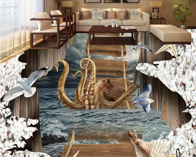 3D Pavimentazione Personalizza Pvc Impermeabile Wallpaper Per Bagno ... 3D Pavimentazione Personalizza Pvc Impermeabile Wallpaper Per Bagno ...