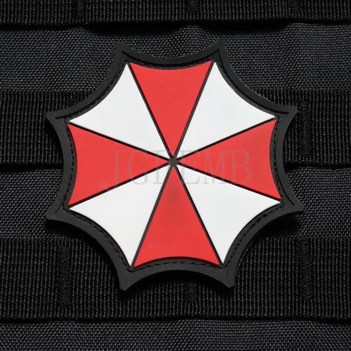 

Biohazard Resident Evil Umbrella Corporation Logo PVC patch Badges PB001