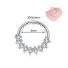 1PC /Lot Copper Real Septum Rings Pierced Nose Piercing Septo Nose Ear Cartilage Tragus Helix Piercing Clicker Body Jewelry ► Photo 3/6