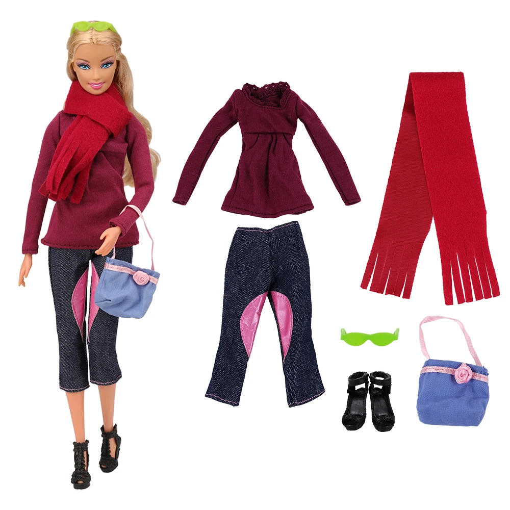 

Newest Fashion Beautiful Handmade Doll Clothes Clothing Kids Toys Dolls Items Accessories For Barbie Game Chriistmas DIY Gift