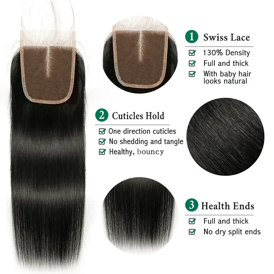 Remy Do Cabelo Humano Weave Bundles com
