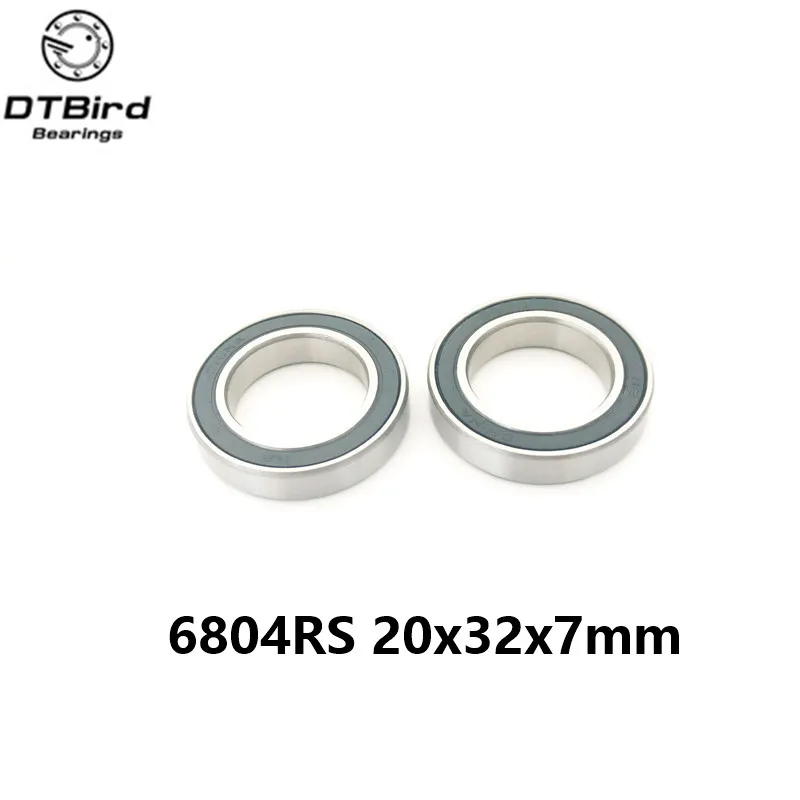 2 шт. 6804-2RS 6804RS 6804rs 6804 rs Радиальные шарикоподшипники 20x32x7 мм Высокое качество