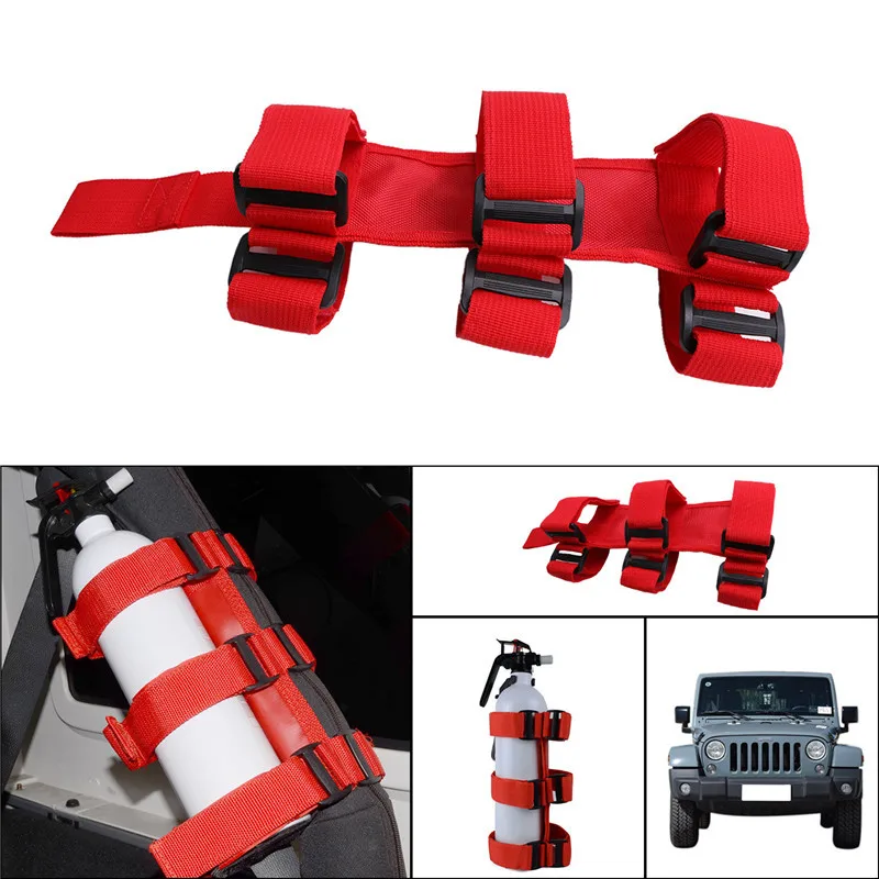 Красный поперечной Огнетушители держатель для Jeep Wrangler YJ TJ JK ATV/utv стайлинга автомобилей/