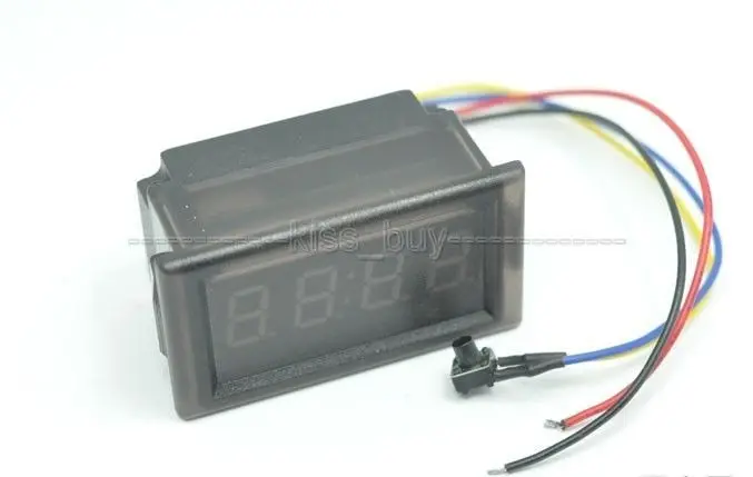 

Waterproof Digital green LED clock Watch timer DC 12v 24V Car Motorcycle Scooter Bike electronic clock