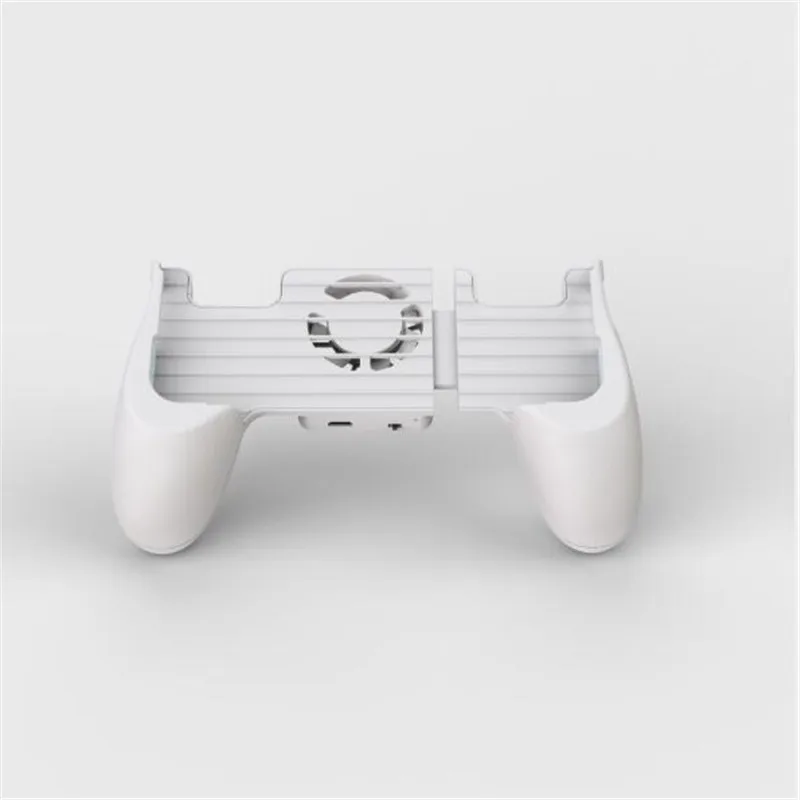 MK мобильный игровой коврик PUBG контроллер мобильный геймпад джойстик L1R1 триггер с охлаждающим вентилятором - Цвет: With battery white