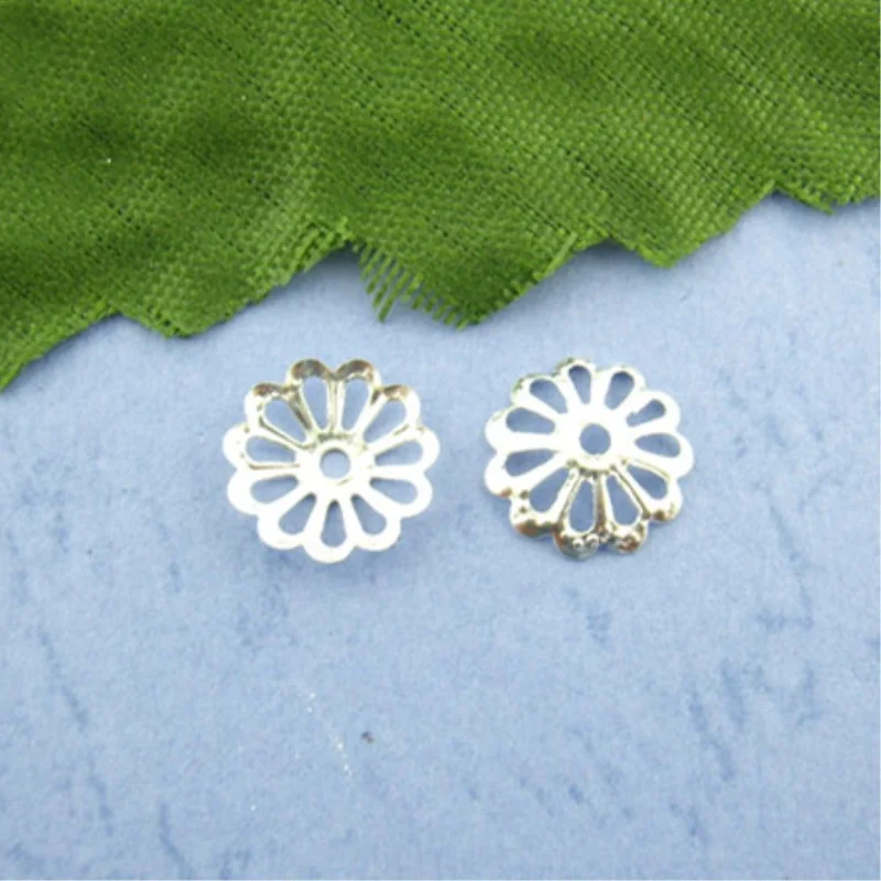 

DoreenBeads 800PCs Silver color Beads Jewelry End Caps 8.5x1.4mm (B00876), yiwu